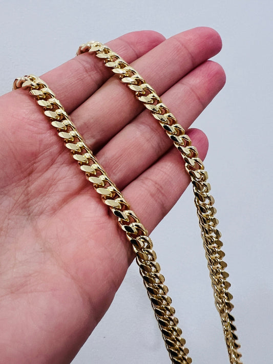 18KT Gold Filled Necklaces, Gold Filled Curb Necklace | 6mm Chain | Bold 20 Inch Look by HAUS OF MONOGRAM