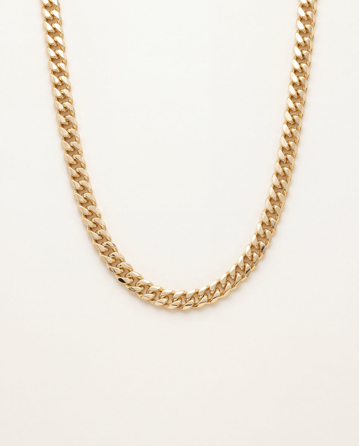 18KT Gold Filled Necklaces, Gold Filled Curb Necklace | 6mm Chain | Bold 20 Inch Look by HAUS OF MONOGRAM