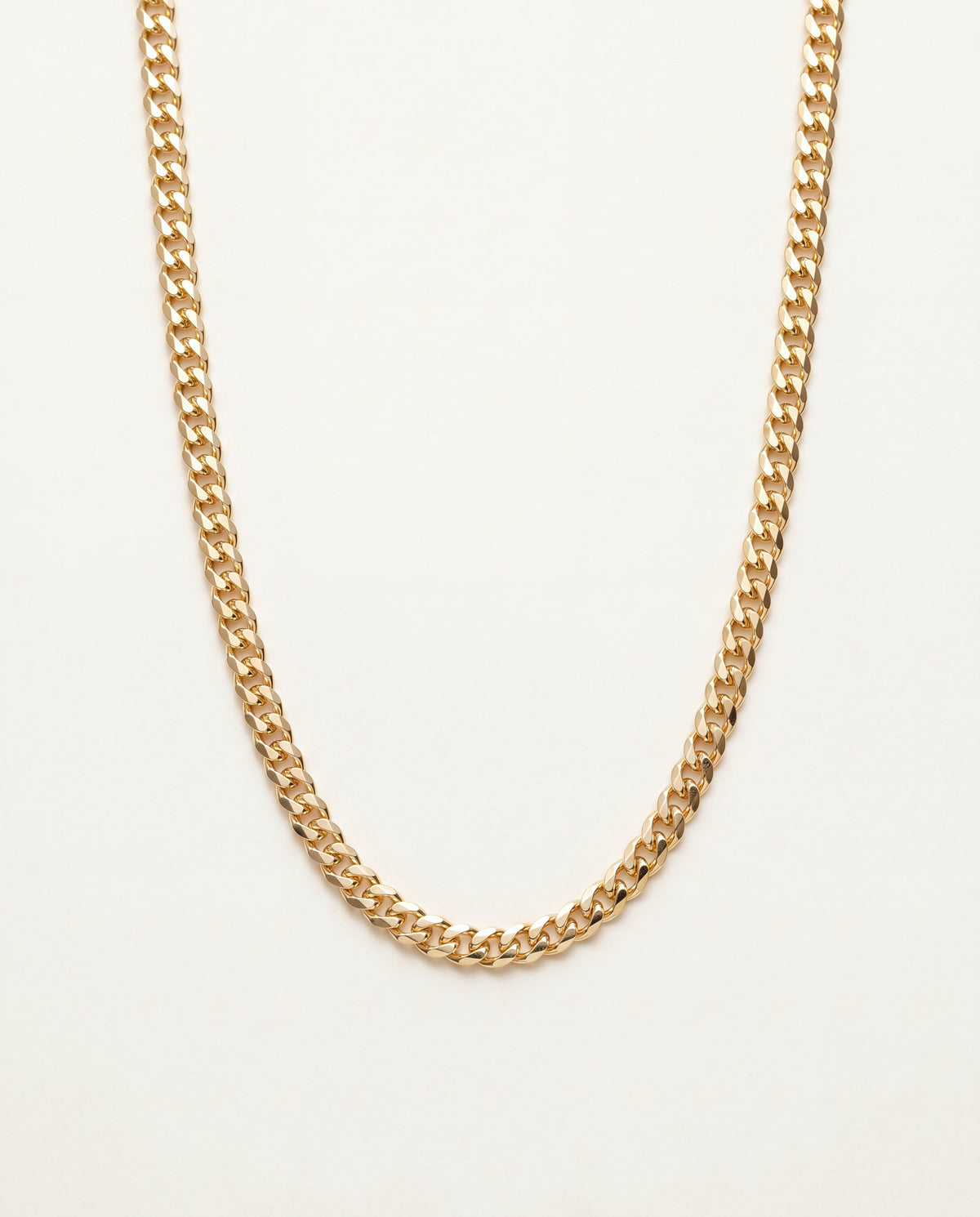 18KT Gold Filled Necklaces, Gold Filled Curb Chain Necklace | 3.5mm Width | 18–24" by HAUS OF MONOGRAM