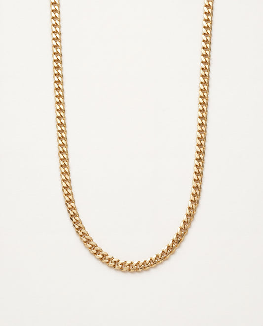 18KT Gold Filled Necklaces, Gold Filled Curb Necklace | 2.8mm Chain | 18 Inch Only by HAUS OF MONOGRAM