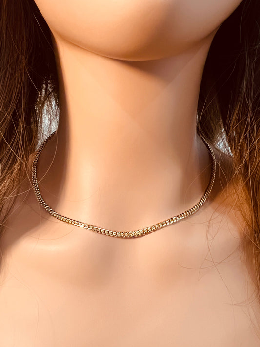 18KT Gold Filled Necklaces, Gold Filled Curb Necklace | 2.8mm Chain | 18 Inch Only by HAUS OF MONOGRAM