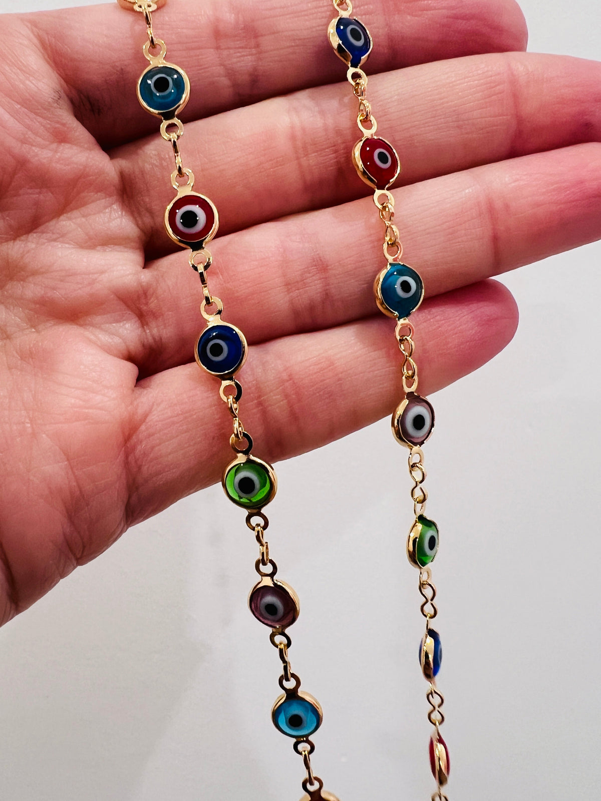 18KT Gold Filled Necklaces, Gold Filled Evil Eye Necklace | Symbolic Protection in Elegant Gold by HAUS OF MONOGRAM