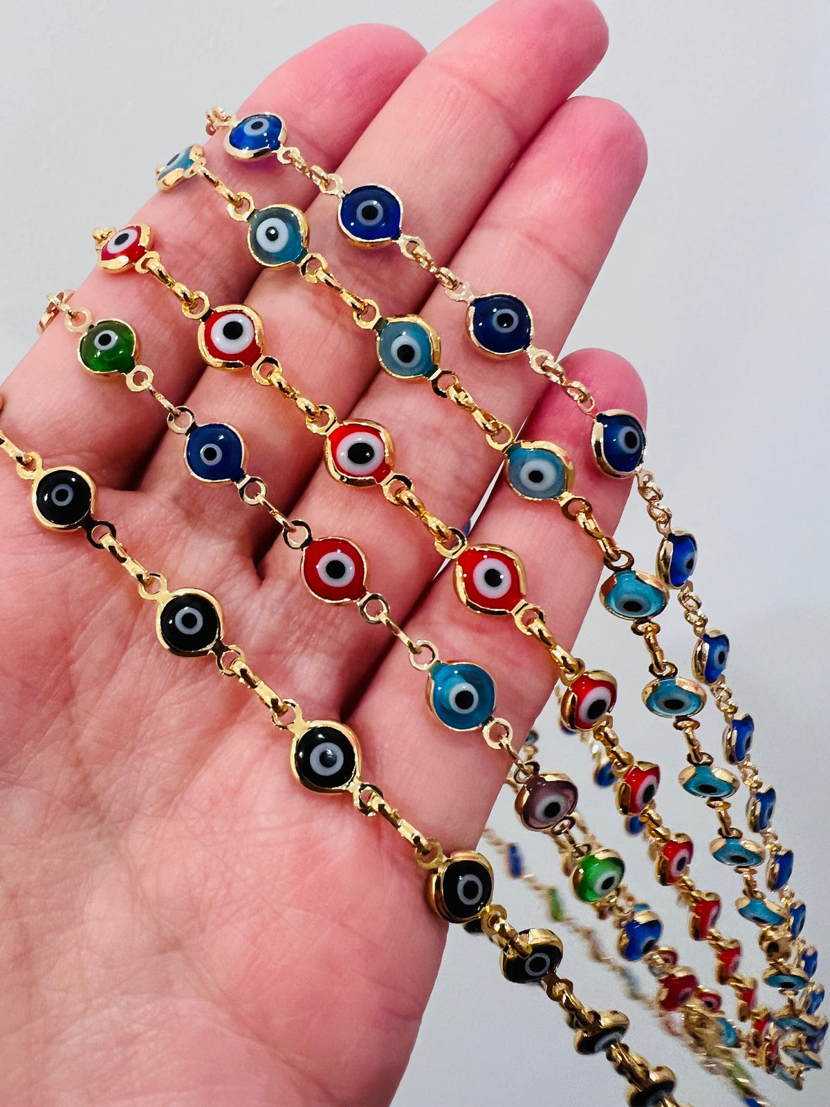 18KT Gold Filled Necklaces, Gold Filled Evil Eye Necklace | Symbolic Protection in Elegant Gold by HAUS OF MONOGRAM