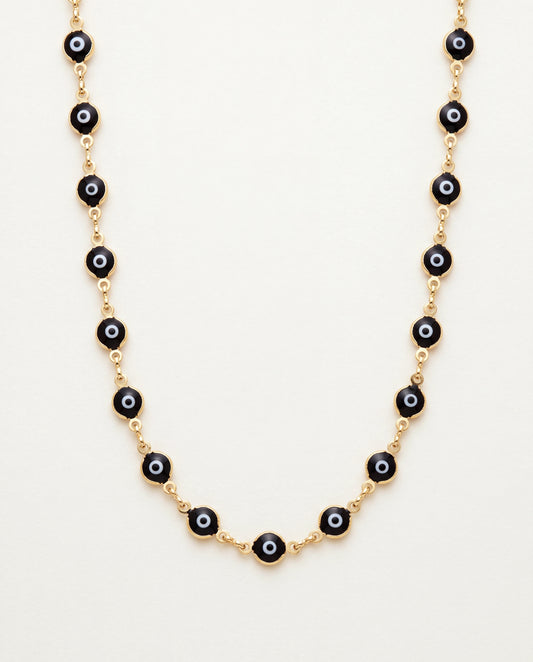 18KT Gold Filled Necklaces, Gold Filled Evil Eye Necklace | Symbolic Protection in Elegant Gold by HAUS OF MONOGRAM