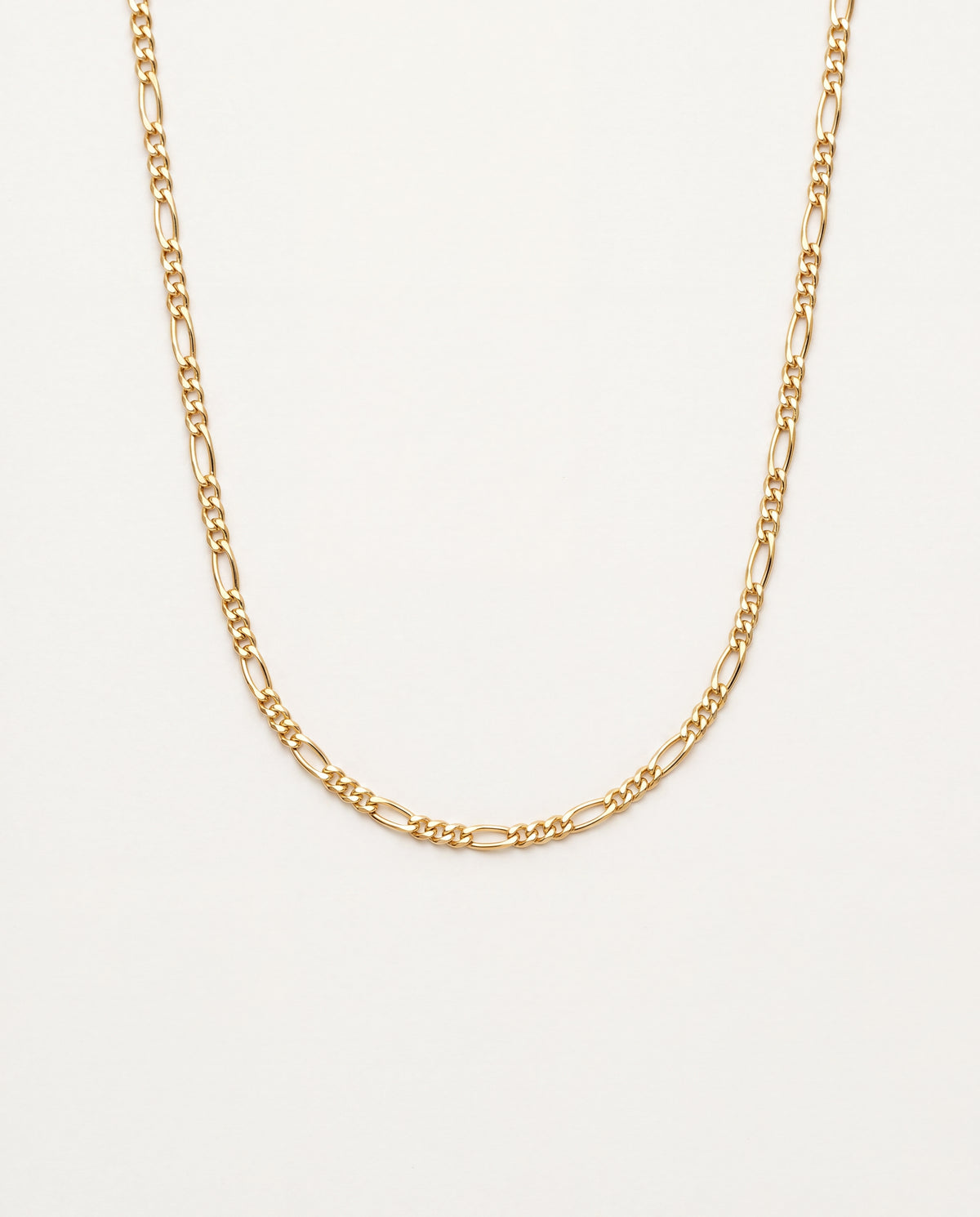 18KT Gold Filled Men's Chains, Gold Filled Figaro Chain | 1mm Width | 18–24 Inch Length by HAUS OF MONOGRAM