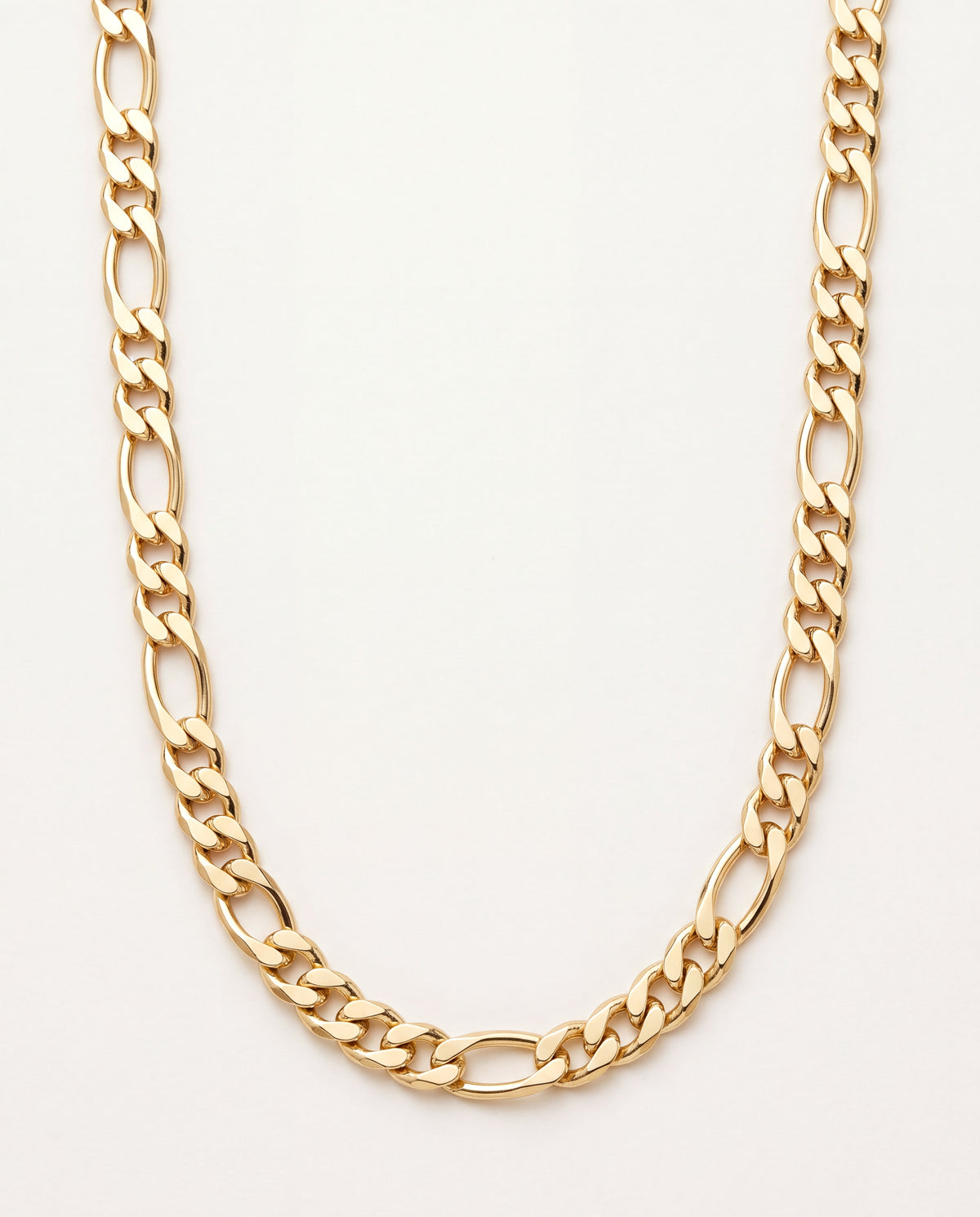 18KT Gold Filled Necklaces, Gold Filled Figaro Chain | 6mm Width | 20–24 Inch Length by HAUS OF MONOGRAM