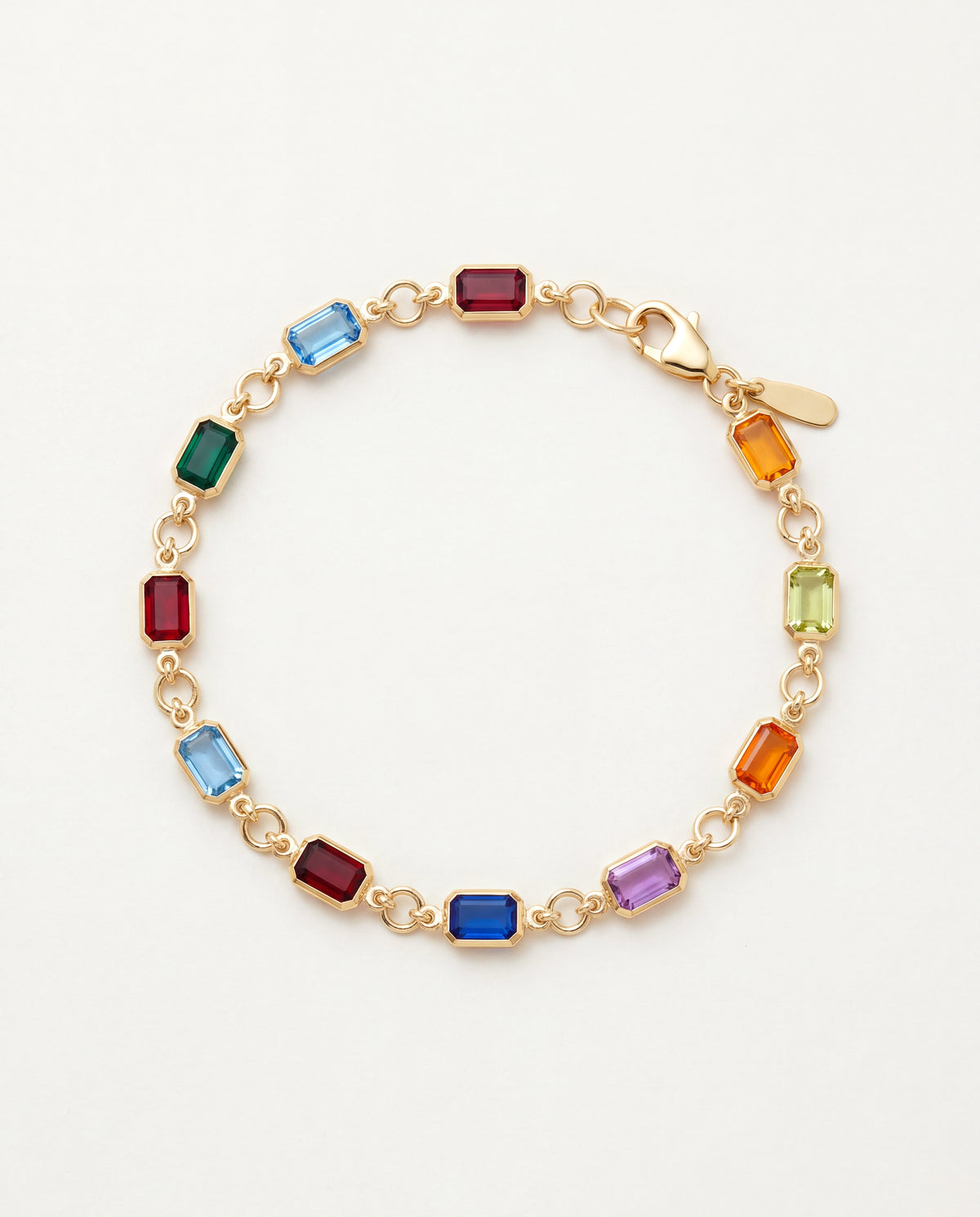 18KT Gold Filled Anklets, Gold Filled Gemstone Anklet | Delicate Sparkle for Every Step by HAUS OF MONOGRAM