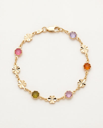 18KT Gold Filled Bracelets, Gold Filled Gemstone Bracelet | 5.5mm Width, Available in 7" or 7.5" by HAUS OF MONOGRAM