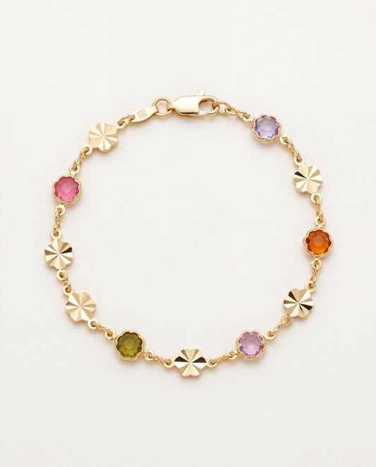 18KT Gold Filled Bracelets, Gold Filled Gemstone Bracelet | 5.5mm Width, Available in 7" or 7.5" by HAUS OF MONOGRAM