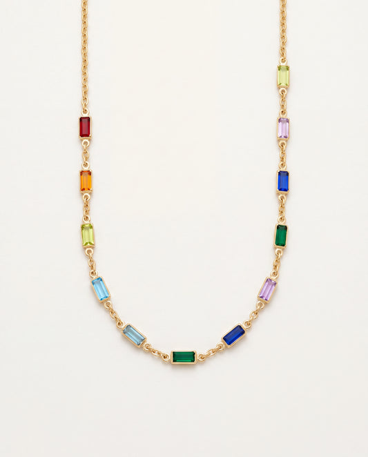 18KT Gold Filled Necklaces, Gold Filled Gemstone Necklace | Dainty Beaded Chain Jewelry by HAUS OF MONOGRAM