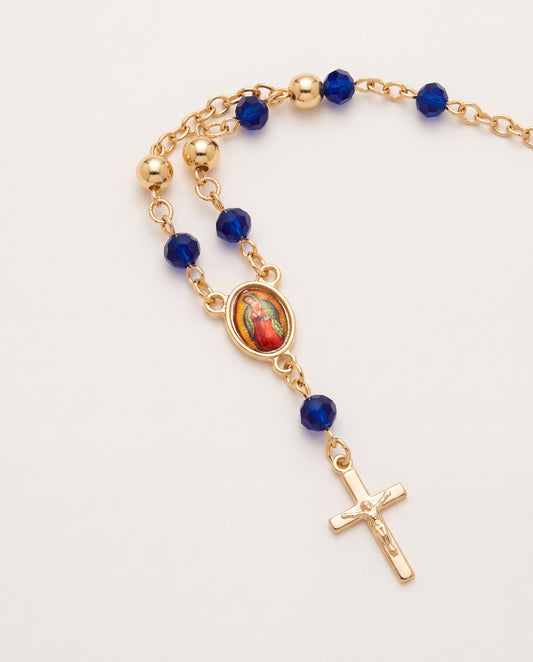 18KT Gold Filled Bracelets, Gold Filled Guadalupe Bracelet | 7.5" Faithful Shine by HAUS OF MONOGRAM