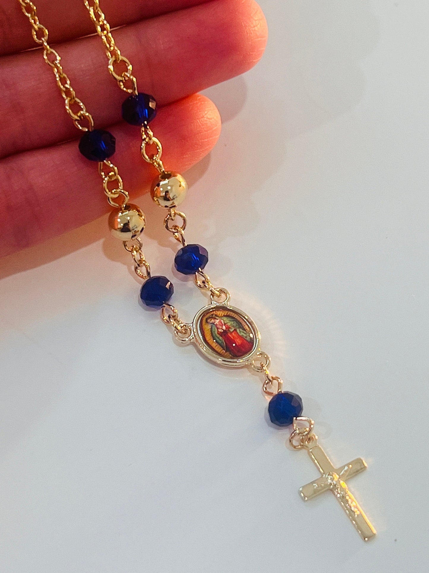 18KT Gold Filled Bracelets, Gold Filled Guadalupe Bracelet | 7.5" Faithful Shine by HAUS OF MONOGRAM