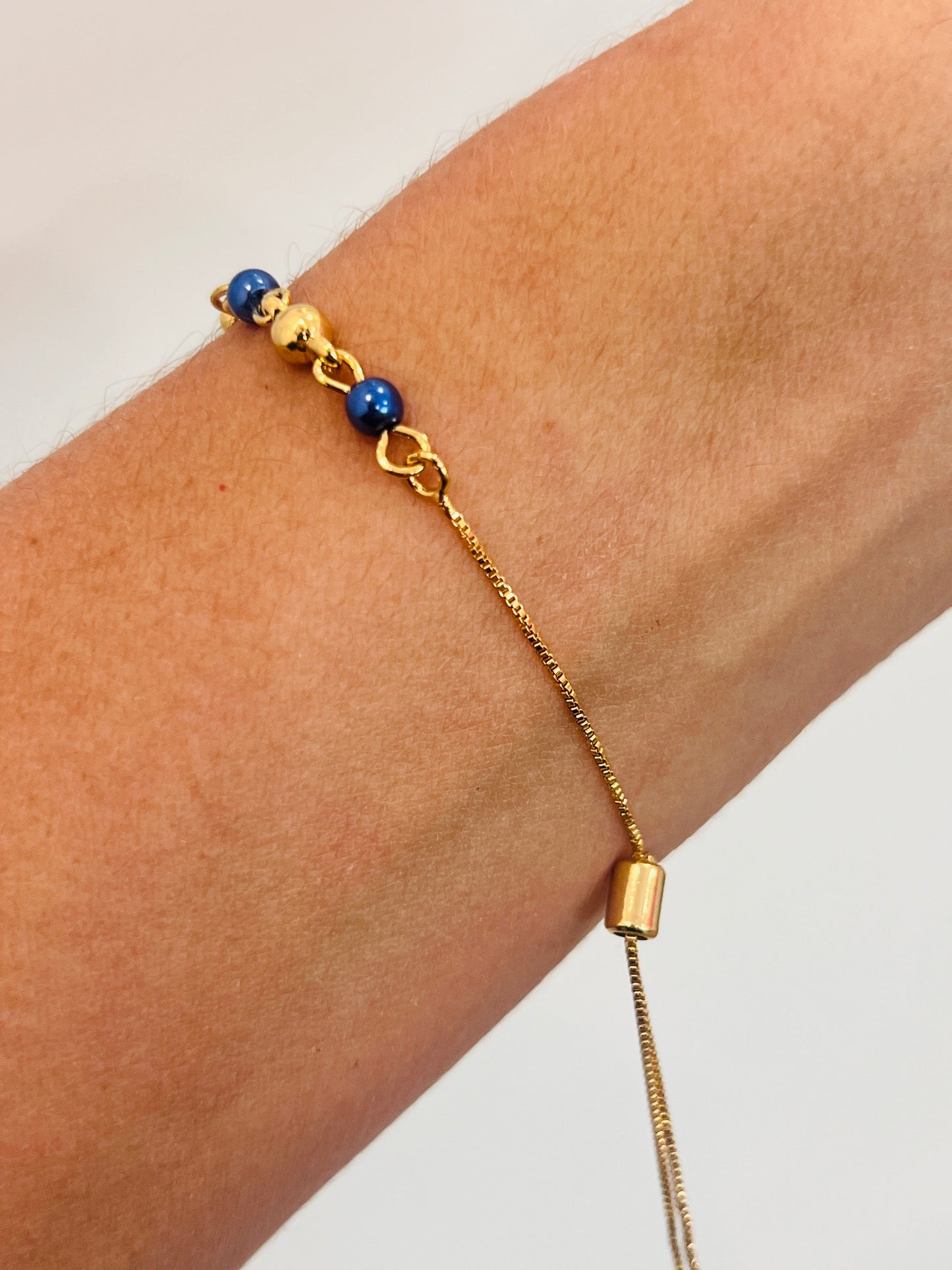 18KT Gold Filled Bracelets, Gold Filled Hamsa Adjustable Bracelet | Protective Amulet Style by HAUS OF MONOGRAM