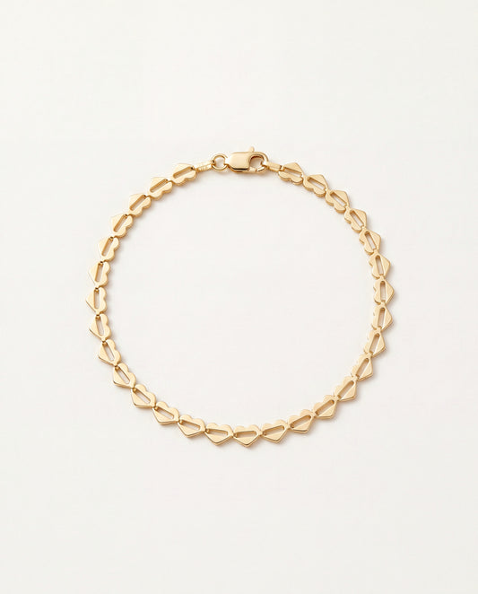 18KT Gold Filled Anklets, Gold Filled Heart Anklet | 10" Dainty 18K Gold Chain with Heart Accent by HAUS OF MONOGRAM