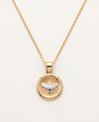 Gold Filled Holy Spirit Necklace | Faith Medal Pendant