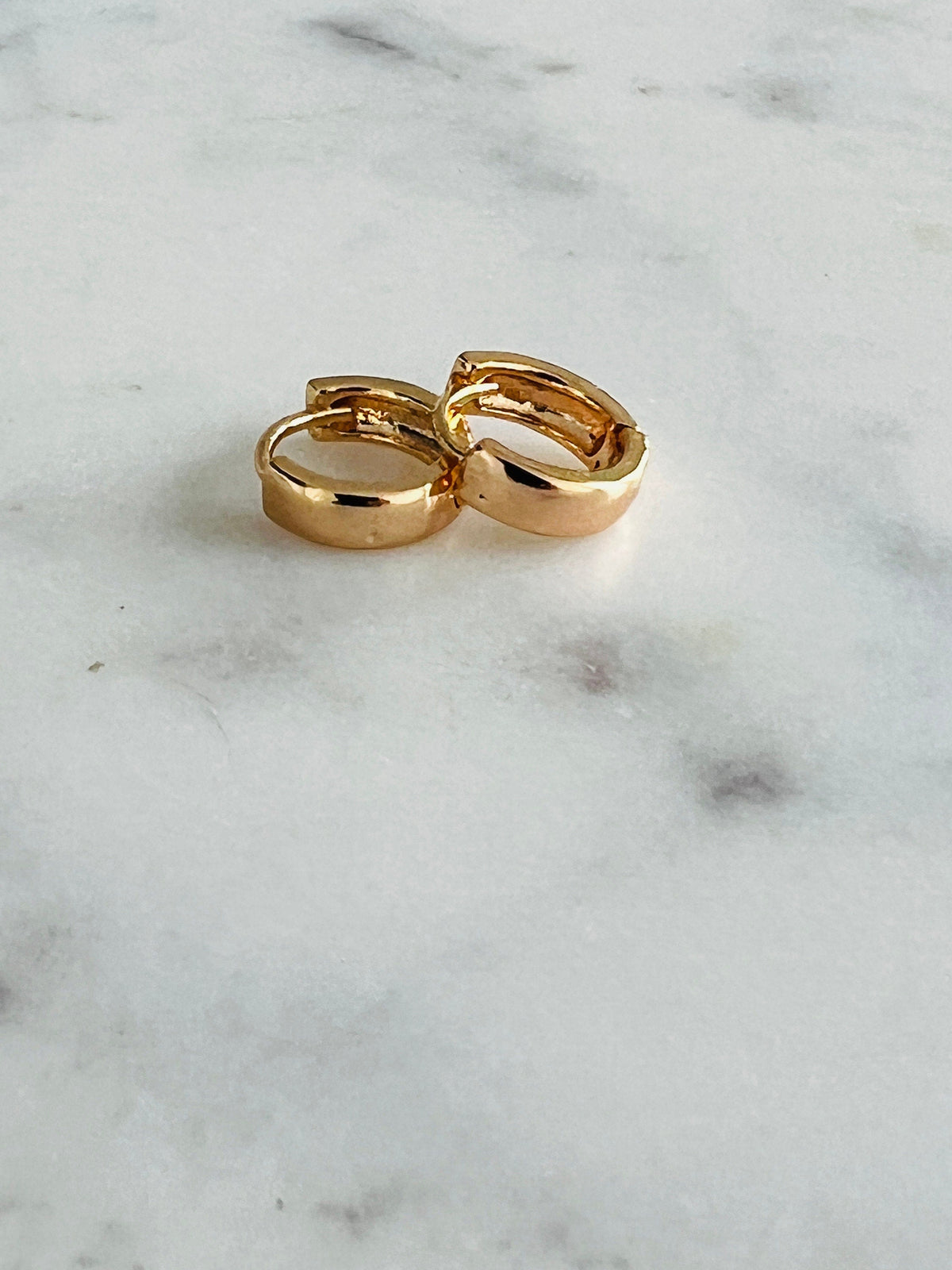 18KT Gold Filled Earrings, Gold Filled Hoop Earrings | Classic 10mm Everyday Pair by HAUS OF MONOGRAM