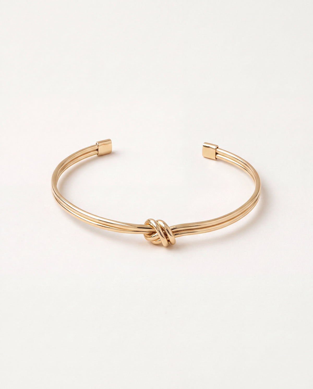18KT Gold Filled Bangles, Gold Filled Knot Bangle | Minimalist Stackable Bracelet by HAUS OF MONOGRAM