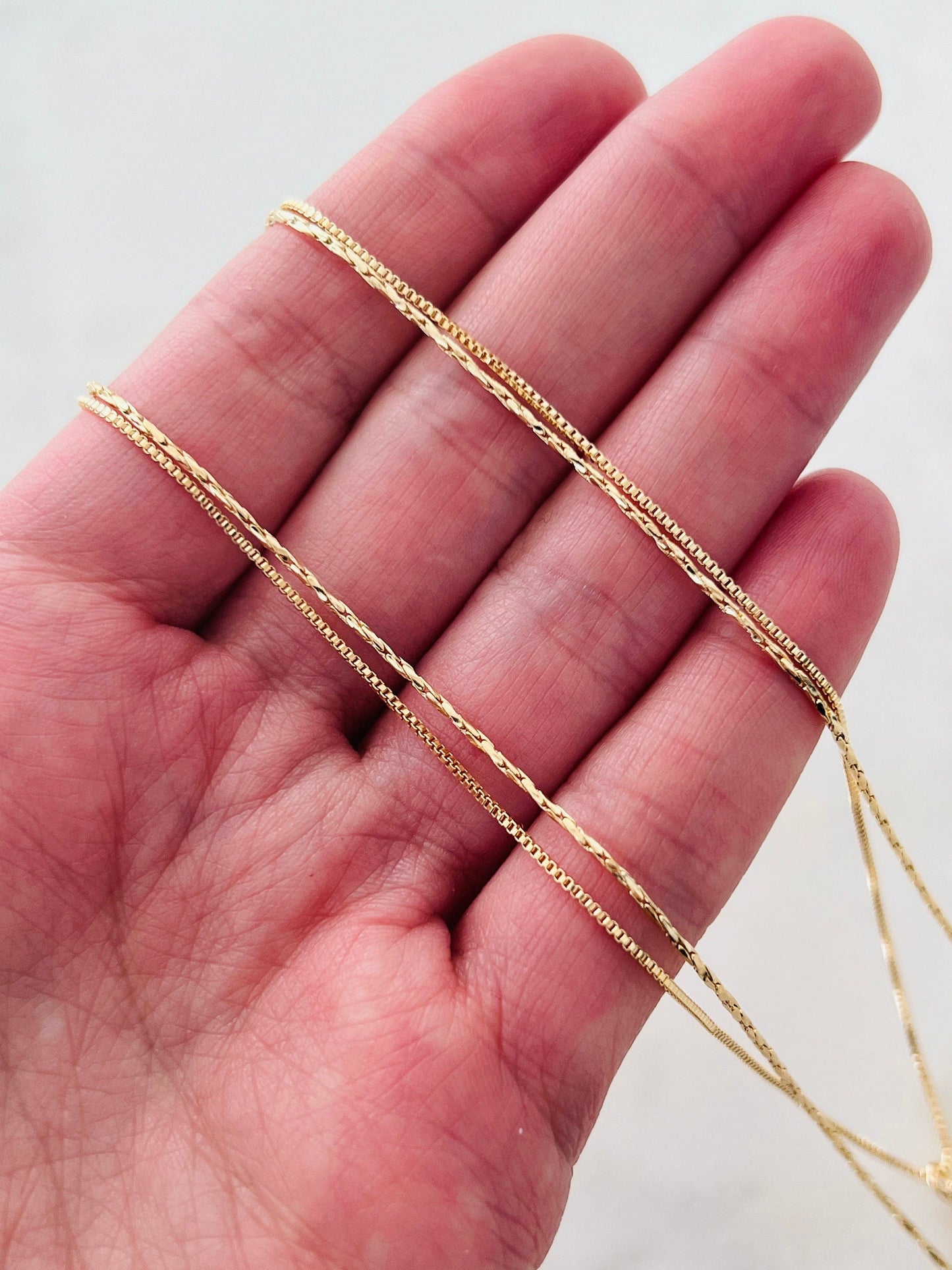 18KT Gold Filled Necklaces, Gold Filled Layered CZ Cross Necklace | Dainty Faith-Inspired Jewelry by HAUS OF MONOGRAM