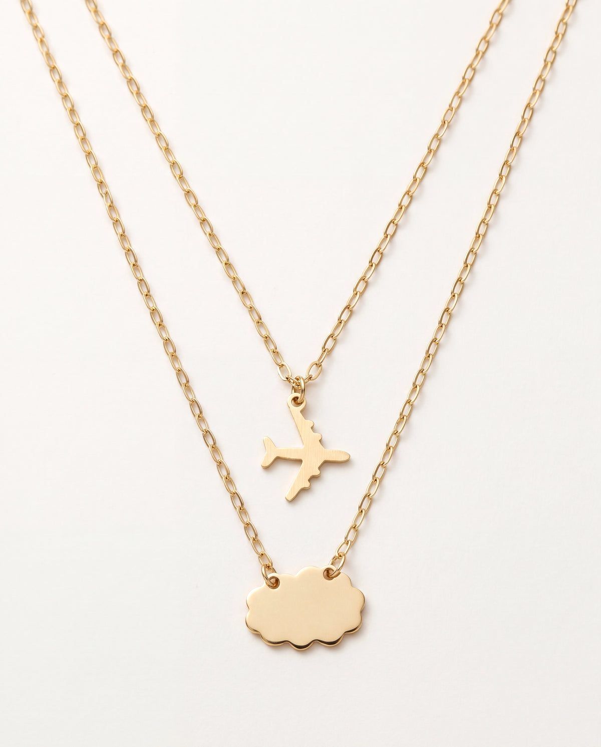 18KT Gold Filled Necklaces, Gold Filled Wanderlust Necklace | 17.75" Layered Chain by HAUS OF MONOGRAM