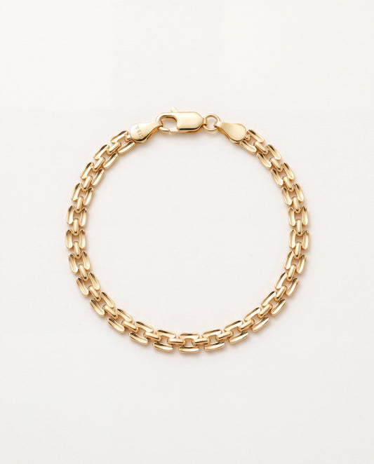 18KT Gold Filled Bracelets, Gold Filled Link Bracelet | 3.5mm Everyday Gold Chain by HAUS OF MONOGRAM