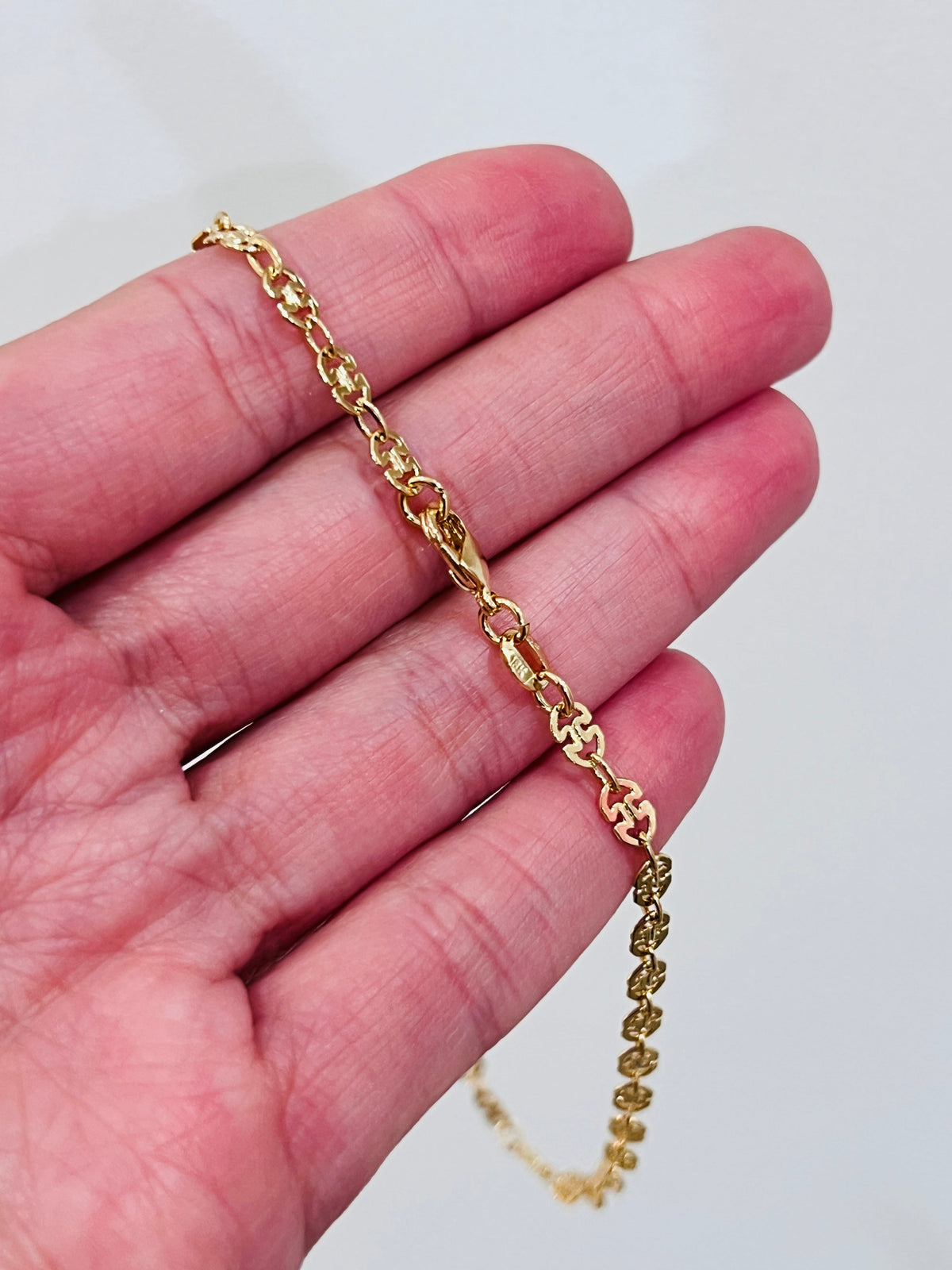 18KT Gold Filled Anklets, Gold Filled Link Chain Anklet | Everyday Minimalist Jewelry by HAUS OF MONOGRAM