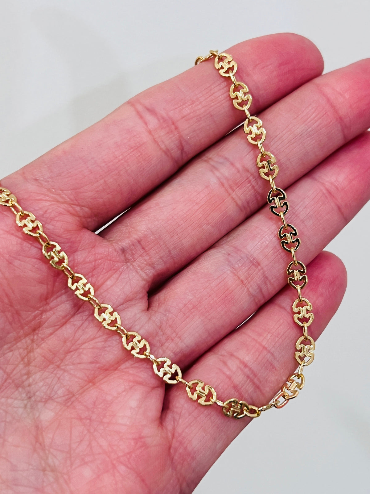 18KT Gold Filled Anklets, Gold Filled Link Chain Anklet | Everyday Minimalist Jewelry by HAUS OF MONOGRAM