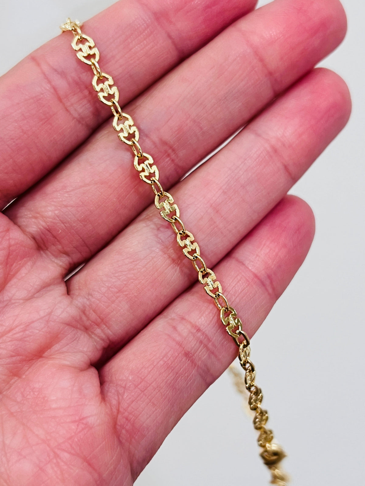 18KT Gold Filled Anklets, Gold Filled Link Chain Anklet | Everyday Minimalist Jewelry by HAUS OF MONOGRAM