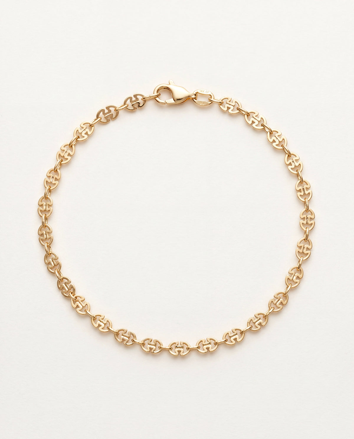 18KT Gold Filled Anklets, Gold Filled Link Chain Anklet | Everyday Minimalist Jewelry by HAUS OF MONOGRAM
