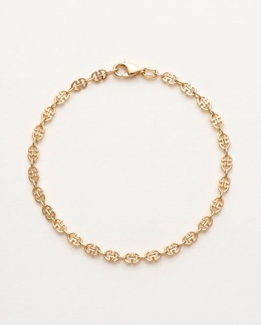 18KT Gold Filled Anklets, Gold Filled Link Chain Anklet | Everyday Minimalist Jewelry by HAUS OF MONOGRAM