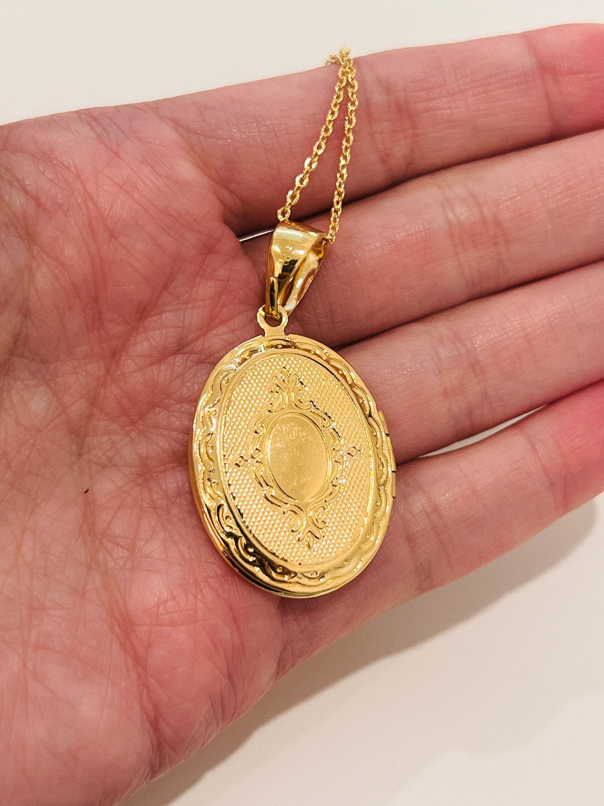 18KT Gold Filled Necklaces, Gold Filled Locket Necklace | Timeless Keepsake Jewelry by HAUS OF MONOGRAM