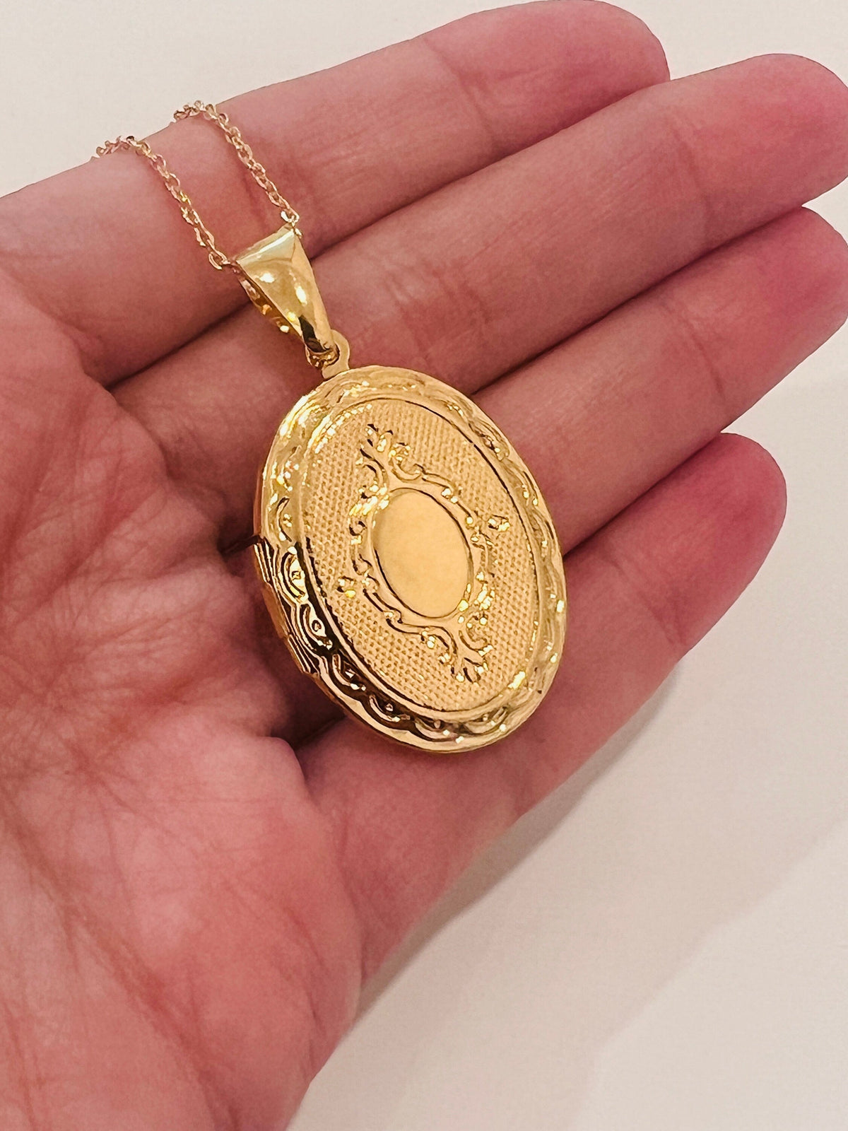 18KT Gold Filled Necklaces, Gold Filled Locket Necklace | Timeless Keepsake Jewelry by HAUS OF MONOGRAM