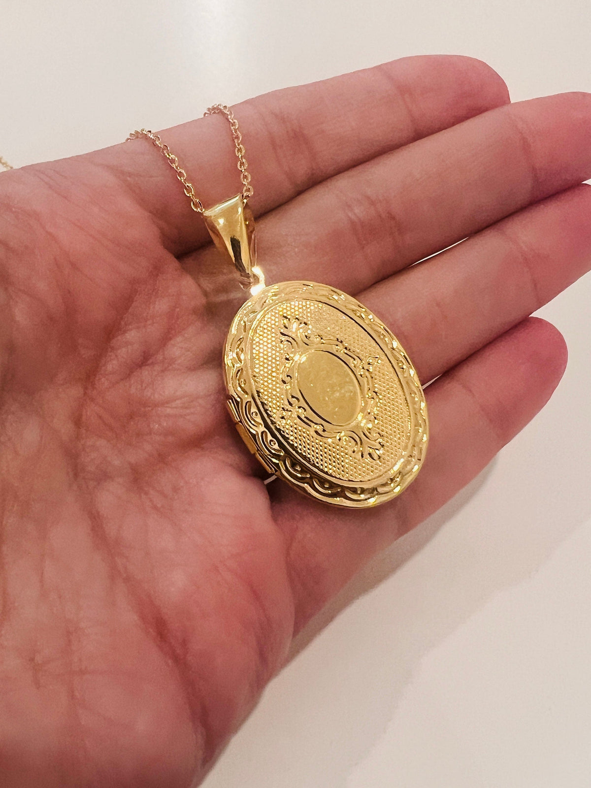 18KT Gold Filled Necklaces, Gold Filled Locket Necklace | Timeless Keepsake Jewelry by HAUS OF MONOGRAM
