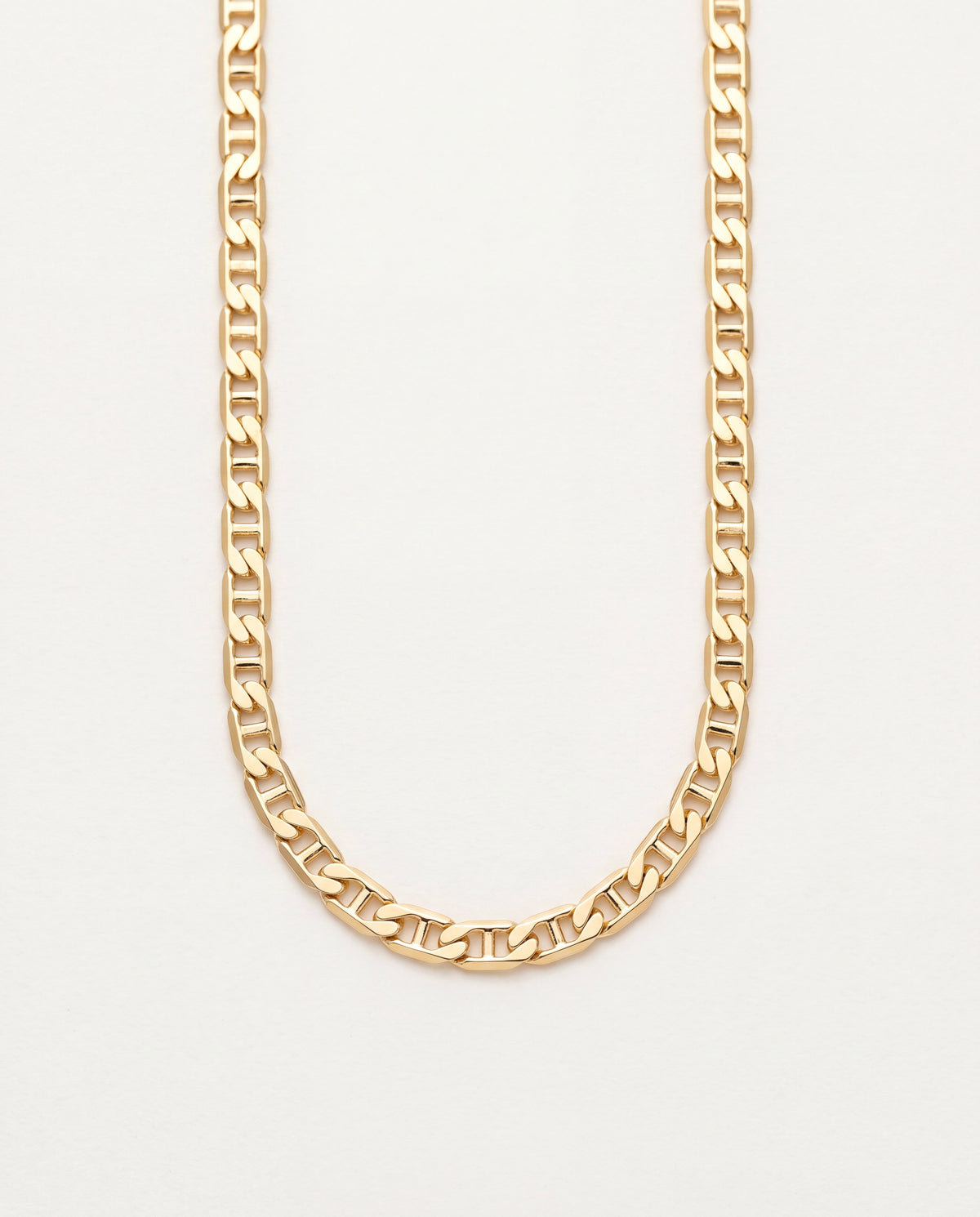 18KT Gold Filled Men's Chains, Gold Filled Mariner Chain | 2.5mm Nautical Link Chain by HAUS OF MONOGRAM