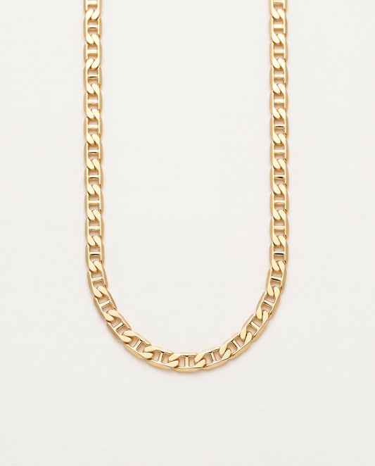 18KT Gold Filled Men's Chains, Gold Filled Mariner Chain | 2.5mm Nautical Link Chain by HAUS OF MONOGRAM