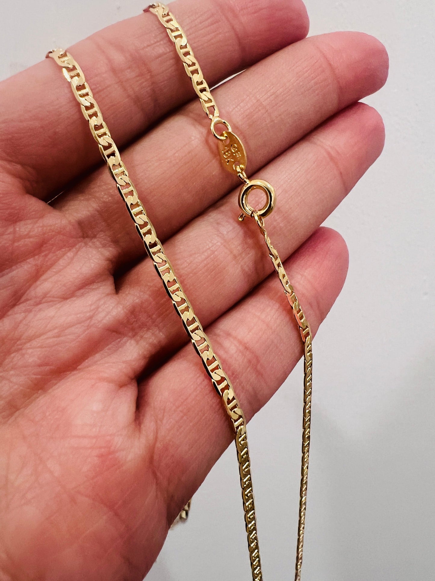 18KT Gold Filled Necklaces, Gold Filled Mariner Necklace | 2.2mm Width | 16–24 Inch by HAUS OF MONOGRAM