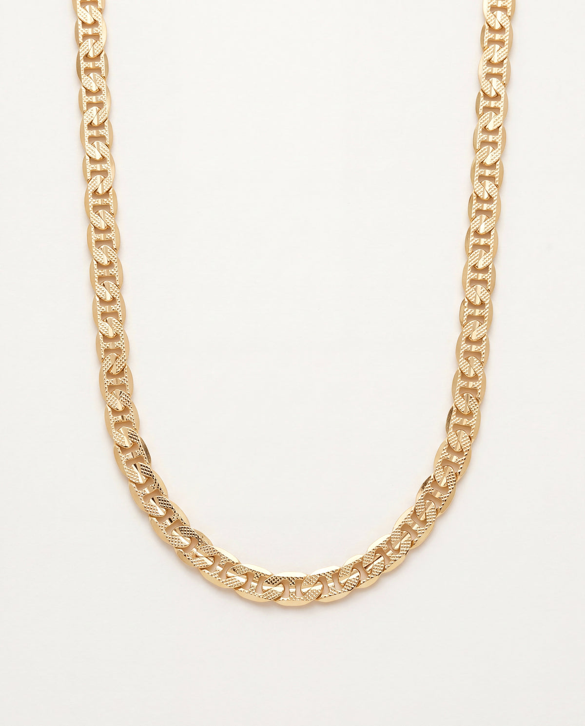 18KT Gold Filled Men's Chains, Gold Filled Mariner Chain | 4.5mm Beveled | 20–30 Inch by HAUS OF MONOGRAM