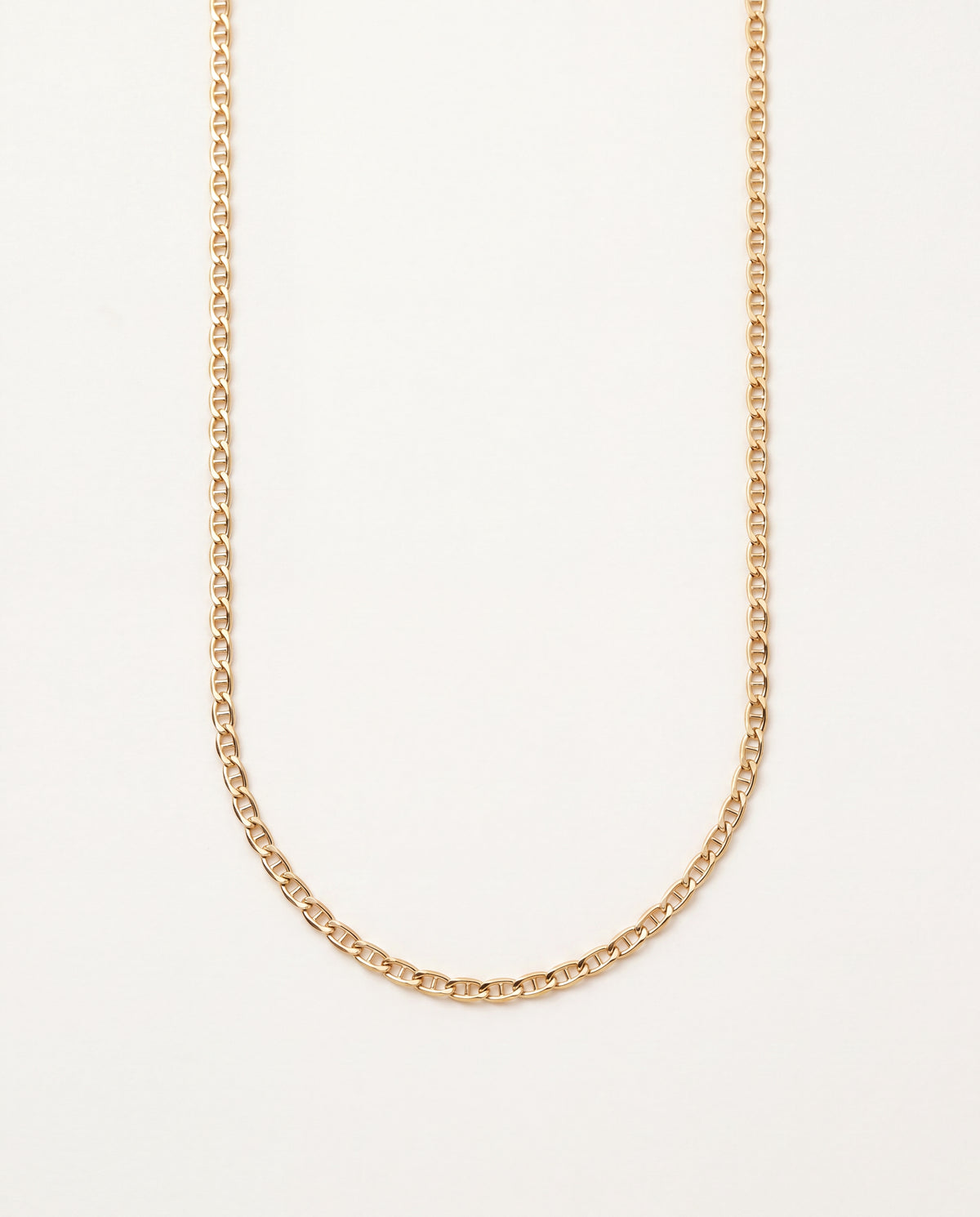 18KT Gold Filled Men's Chains, Gold Filled Mariner Chain Necklace | 1.5mm Link | 18"–24" by HAUS OF MONOGRAM