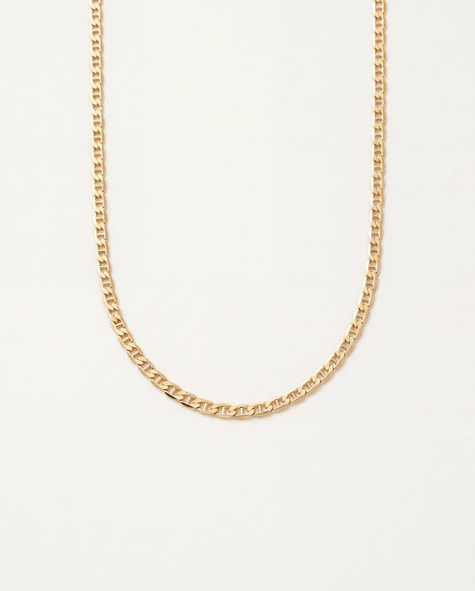 18KT Gold Filled Necklaces, Gold Filled Mariner Necklace | 2.2mm Width | 16–24 Inch by HAUS OF MONOGRAM