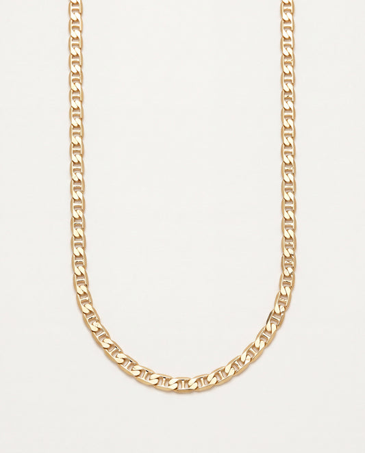 18KT Gold Filled Necklaces, Gold Filled Mariner Necklace | 2.5mm Chain | 14–24" by HAUS OF MONOGRAM
