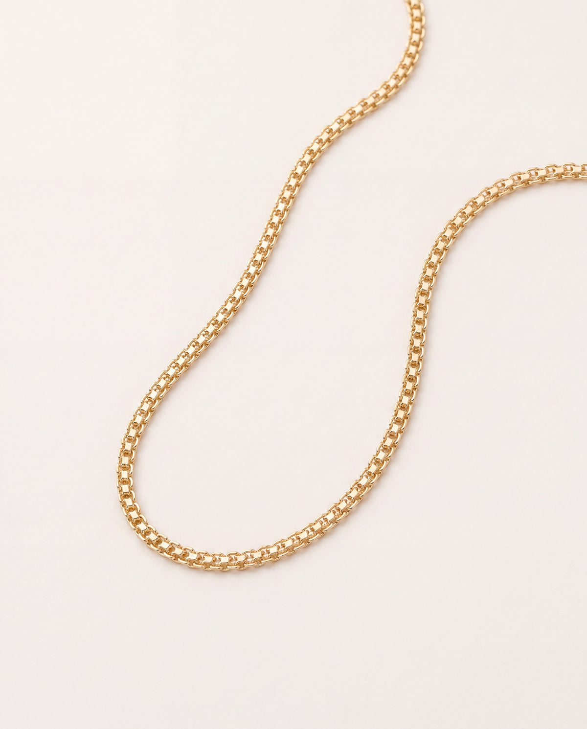 18KT Gold Filled Anklets, Gold Filled Mesh Anklet | 2mm Chain Dainty Jewelry by HAUS OF MONOGRAM
