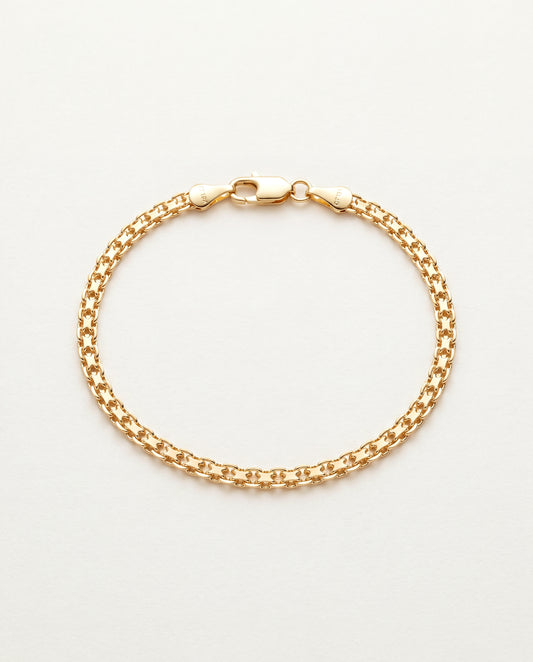 18KT Gold Filled Bracelets, Gold Filled Mesh Bracelet | 3mm Width | 7–7.5 Inch Size by HAUS OF MONOGRAM
