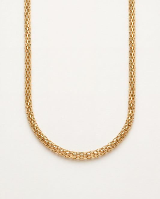 18KT Gold Filled Necklaces, Gold Filled Mesh Necklace | 2mm Width | 16–20" by HAUS OF MONOGRAM