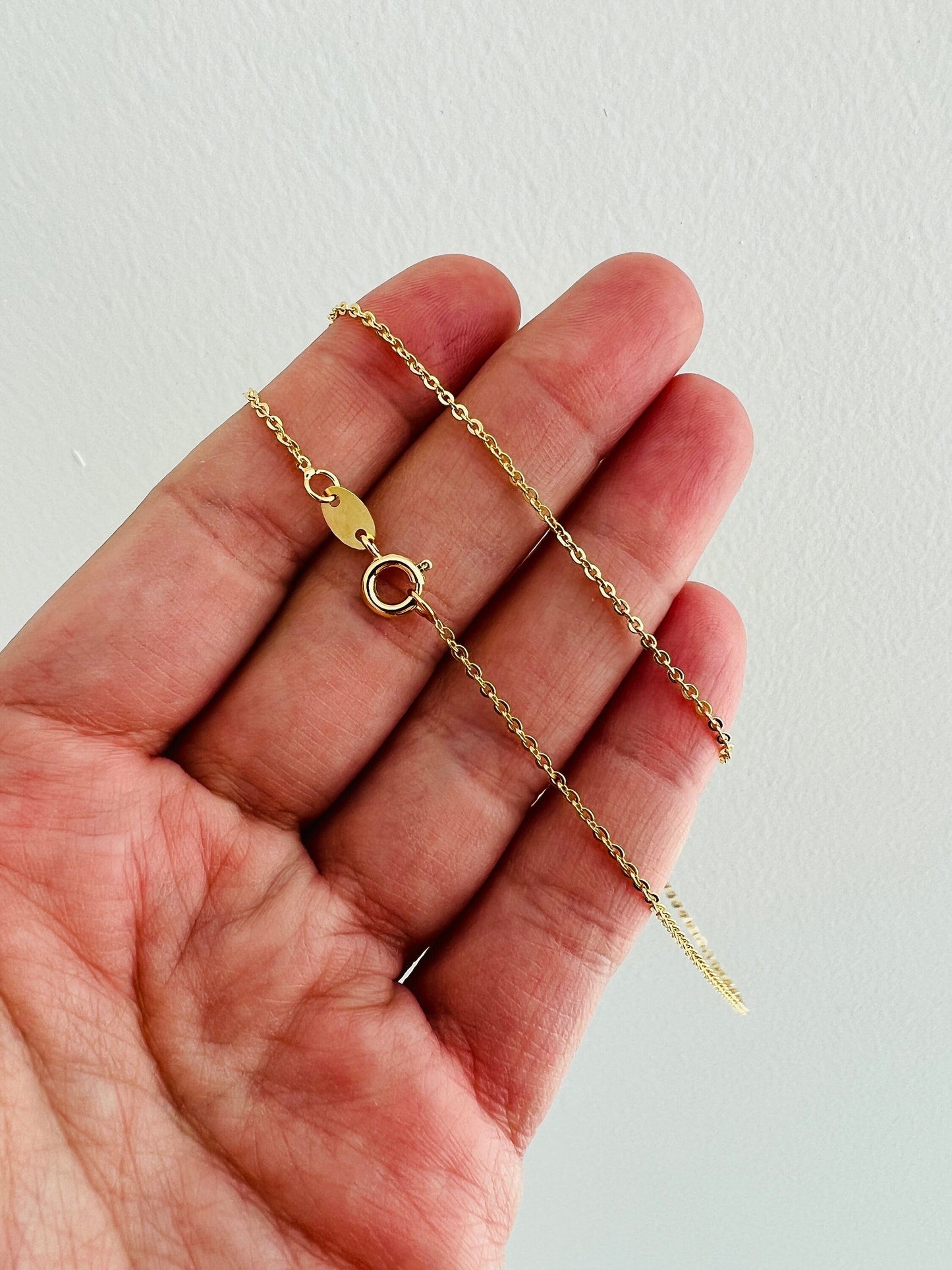 Gold Filled Mini Miraculous Medal Necklace | Dainty Catholic Medal Necklace by HAUS OF MONOGRAM - Necklaces, 14" + 2" Ext....