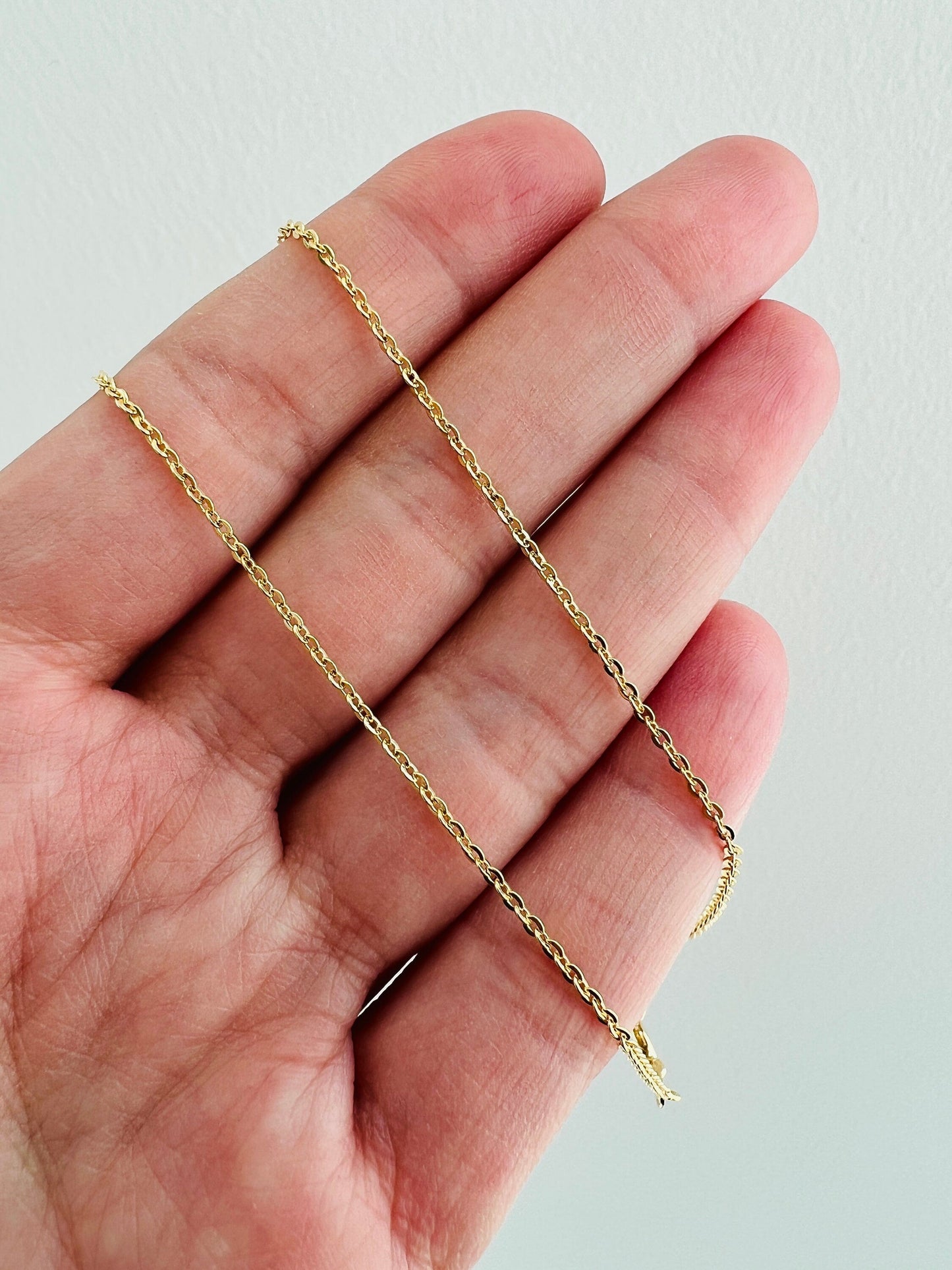 Gold Filled Mini Miraculous Medal Necklace | Dainty Catholic Medal Necklace by HAUS OF MONOGRAM - Necklaces, 14" + 2" Ext....