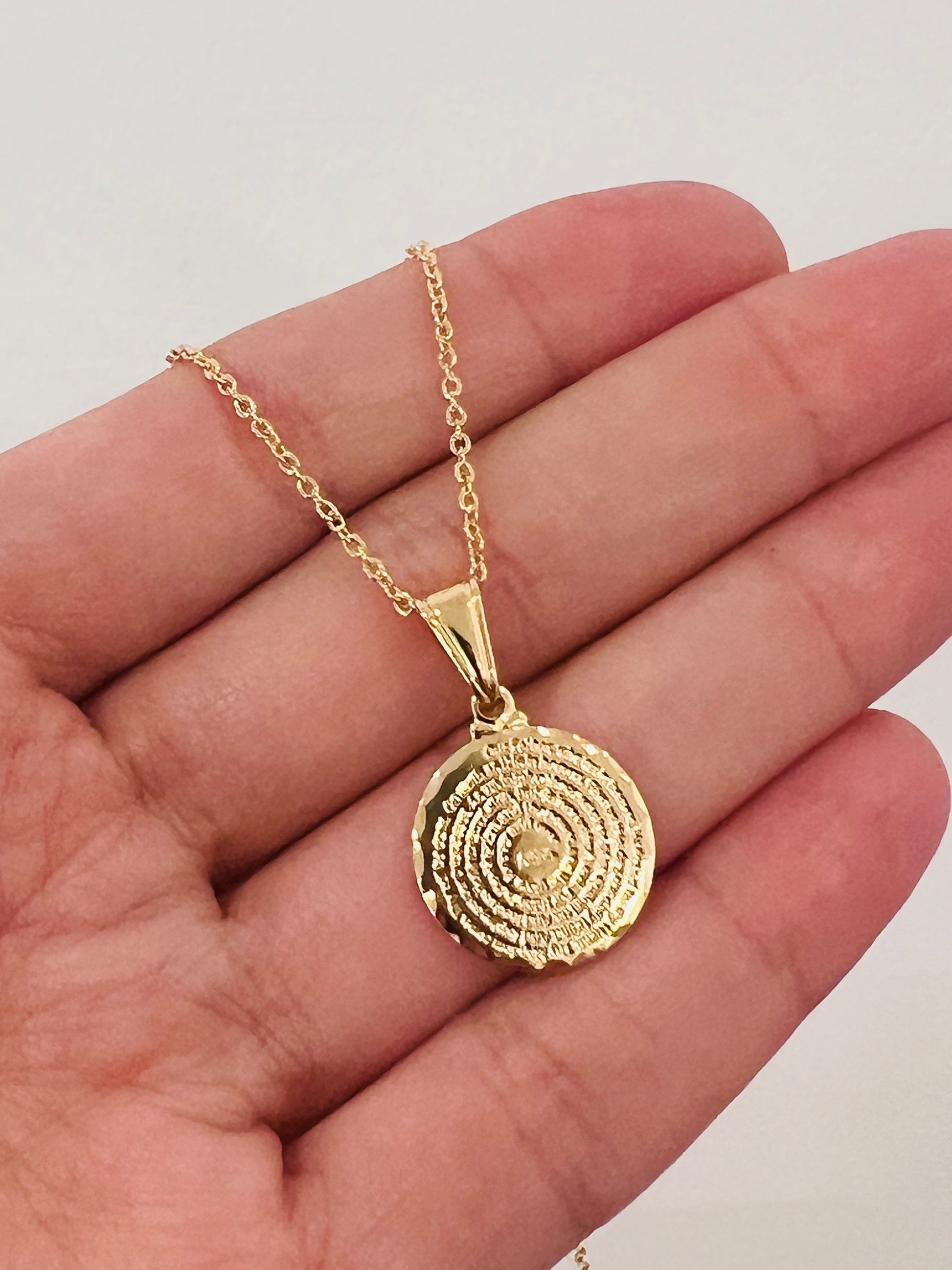 Gold Filled Our Father Prayer Necklace | Religious Pendant by HAUS OF MONOGRAM - Necklaces, CURB / 16", HOM-1-1766-16/1-2212