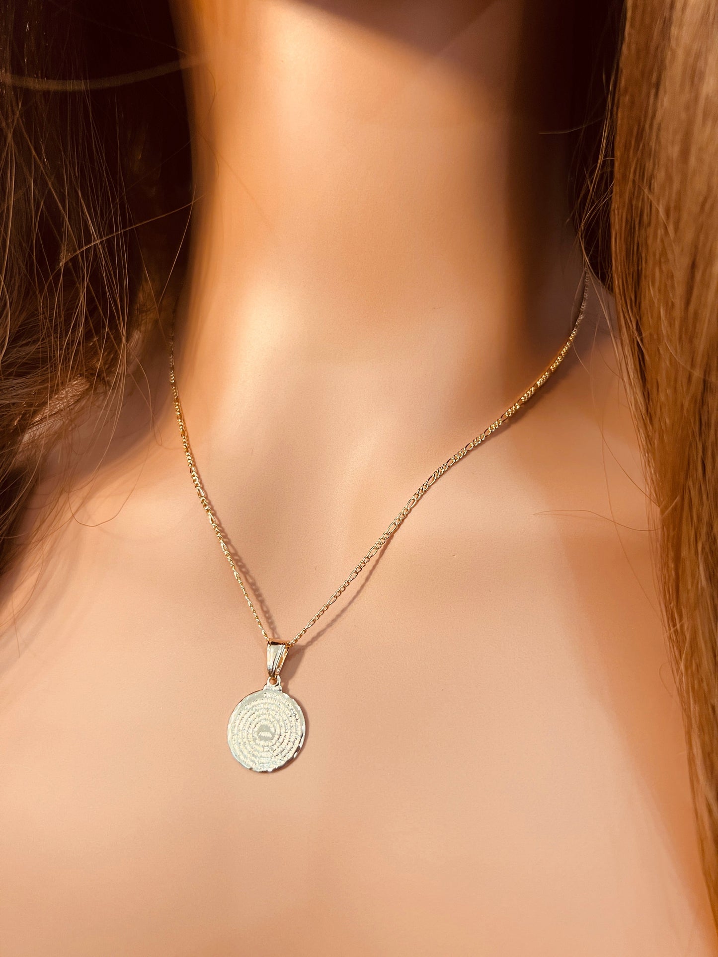 Gold Filled Our Father Prayer Necklace | Religious Pendant by HAUS OF MONOGRAM - Necklaces, CURB / 16", HOM-1-1766-16/1-2212