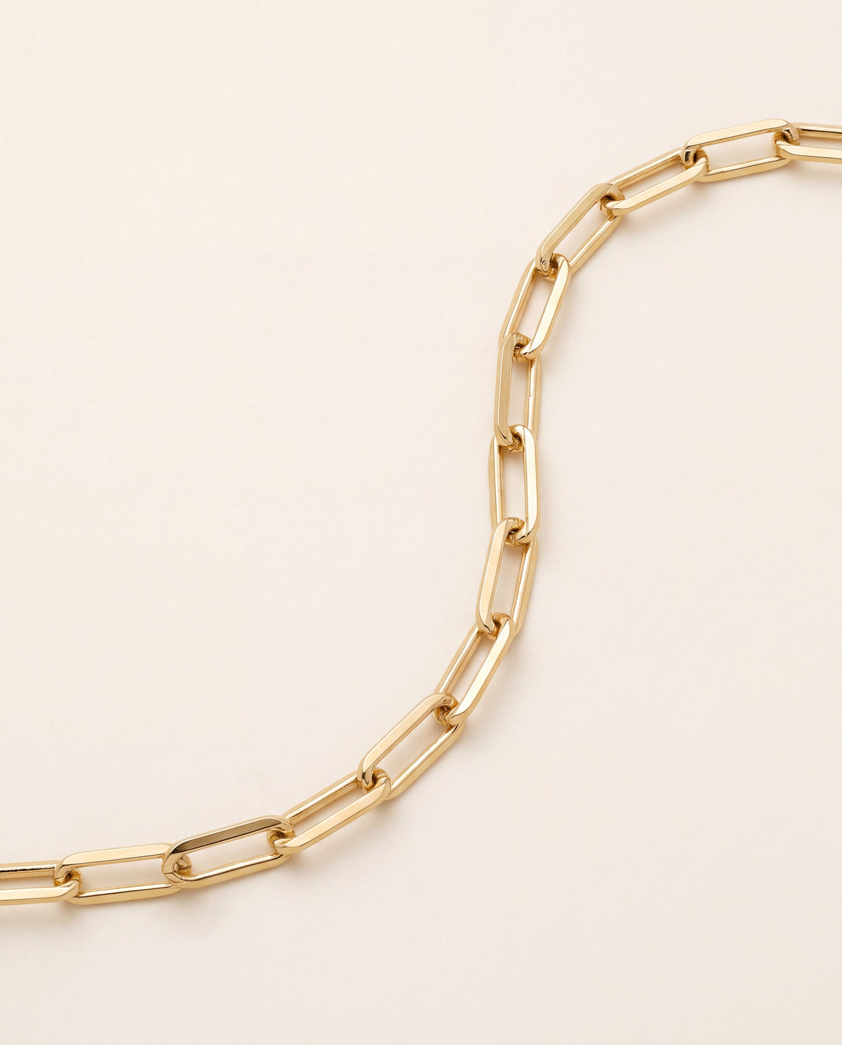 18KT Gold Filled Bracelets, Gold Filled Paperclip Bracelet | 4mm Links | 7.5" + Ext by HAUS OF MONOGRAM