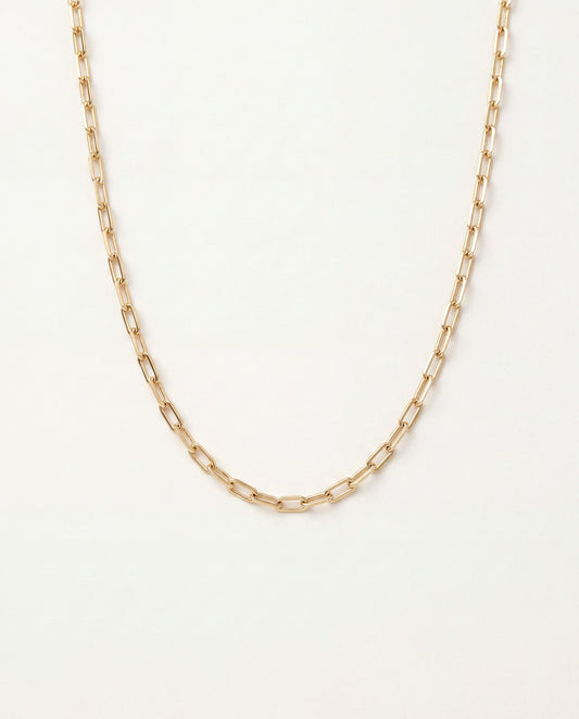 18KT Gold Filled Necklaces, Gold Filled Paperclip Necklace | 1.2mm Chain | 14–30 Inch by HAUS OF MONOGRAM