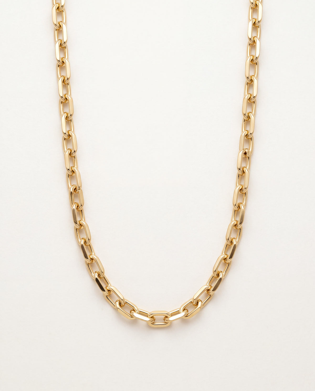 18KT Gold Filled Necklaces, Gold Filled Paperclip Necklace | 6mm Chain | 14–24 Inch by HAUS OF MONOGRAM