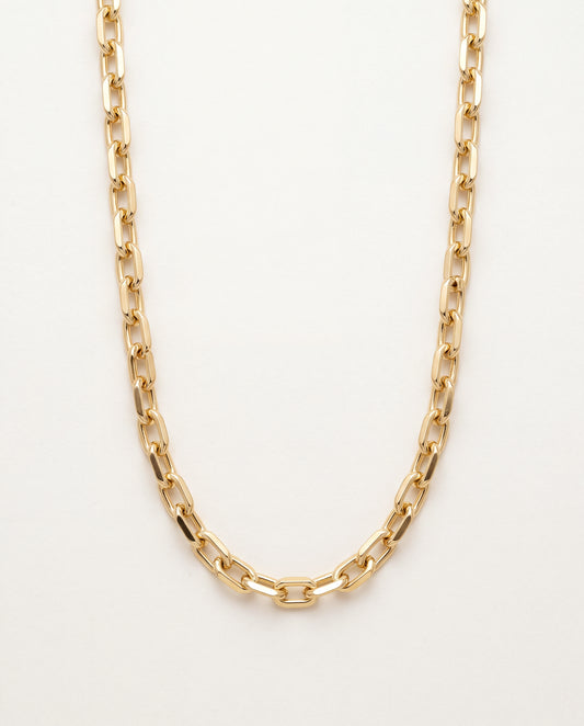 18KT Gold Filled Necklaces, Gold Filled Paperclip Necklace | 6mm Chain | 14–24 Inch by HAUS OF MONOGRAM